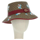GUCCI x Doraemon Micro GG Supreme Doraemon Bucket Hat Brown Auth 166970SM-1