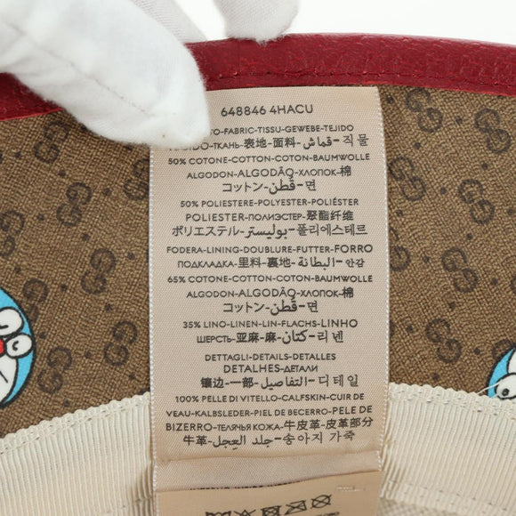 GUCCI x Doraemon Micro GG Supreme Doraemon Bucket Hat Brown Auth 166970SM