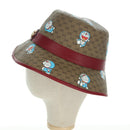 GUCCI x Doraemon Micro GG Supreme Doraemon Bucket Hat Brown Auth 166970SM-3