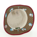 GUCCI x Doraemon Micro GG Supreme Doraemon Bucket Hat Brown Auth 166970SM-8