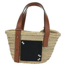 LOEWE × Studio Ghibli My Neighbor Totoro Pitch Black Bag Raffia Auth 166974SM-13