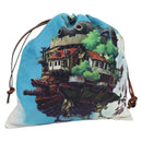 LOEWE × Studio Ghibli Howl's Moving Castle Pouch Canvas Multicolor Auth 166975SM-1