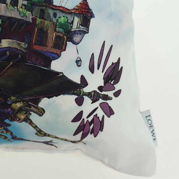 LOEWE × Studio Ghibli Howl's Moving Castle Pouch Canvas Multicolor Auth 166975SM