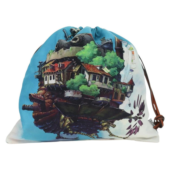 LOEWE × Studio Ghibli Howl's Moving Castle Pouch Canvas Multicolor Auth 166975SM
