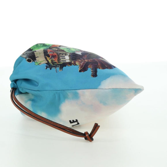 LOEWE × Studio Ghibli Howl's Moving Castle Pouch Canvas Multicolor Auth 166975SM