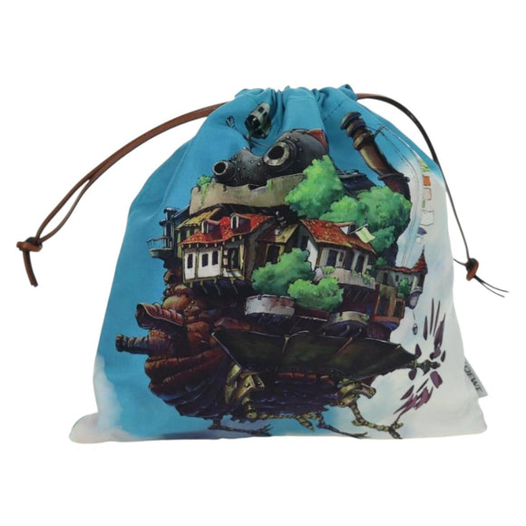 LOEWE × Studio Ghibli Howl's Moving Castle Pouch Canvas Multicolor Auth 166976SM