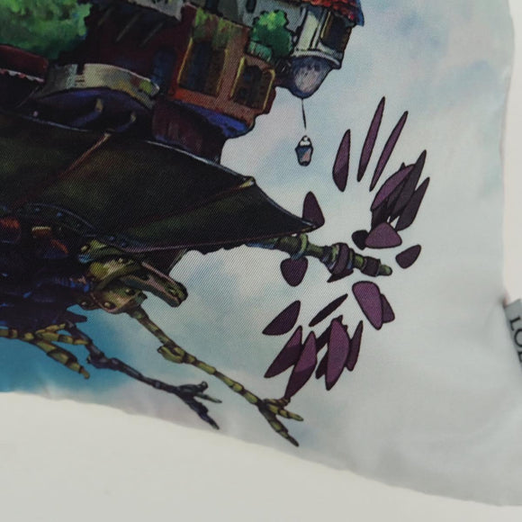 LOEWE × Studio Ghibli Howl's Moving Castle Pouch Canvas Multicolor Auth 166976SM