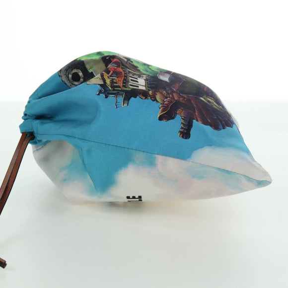 LOEWE × Studio Ghibli Howl's Moving Castle Pouch Canvas Multicolor Auth 166976SM