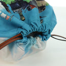 LOEWE × Studio Ghibli Howl's Moving Castle Pouch Canvas Multicolor Auth 166976SM-6