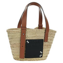 LOEWE × Studio Ghibli My Neighbor Totoro Hand Bag Raffia Beige Auth 166978SM-1