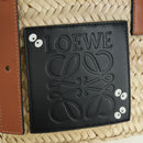 LOEWE × Studio Ghibli My Neighbor Totoro Hand Bag Raffia Beige Auth 166978SM-17