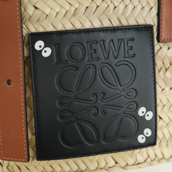 LOEWE × Studio Ghibli My Neighbor Totoro Hand Bag Raffia Beige Auth 166978SM