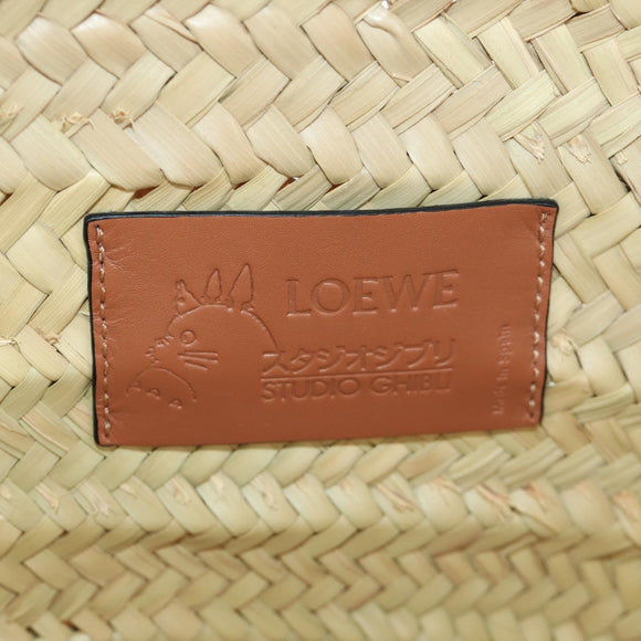 LOEWE × Studio Ghibli My Neighbor Totoro Hand Bag Raffia Beige Auth 166978SM