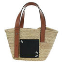 LOEWE × Studio Ghibli My Neighbor Totoro Hand Bag Raffia Beige Auth 166978SM-13