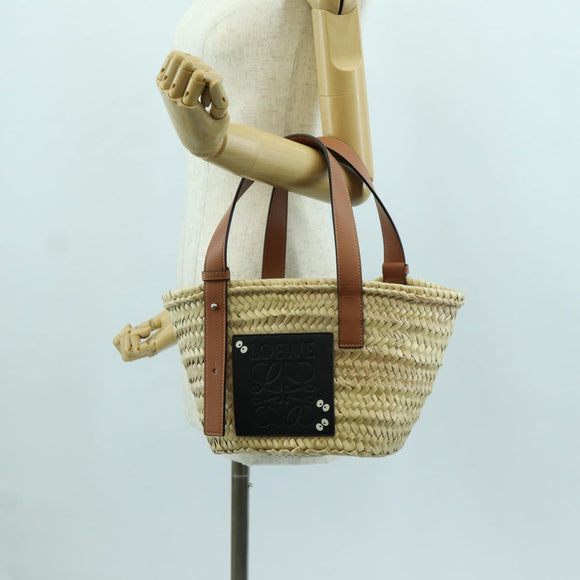 LOEWE × Studio Ghibli My Neighbor Totoro Hand Bag Raffia Beige Auth 166978SM