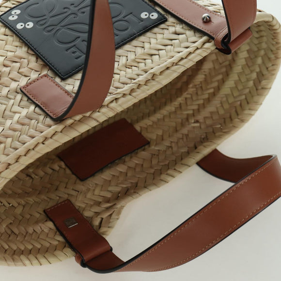 LOEWE × Studio Ghibli My Neighbor Totoro Hand Bag Raffia Beige Auth 166978SM