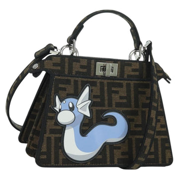 FENDI x FRGMT x POKÉMON Zucca Peek A Boo Dratini Bag 2way Blue Auth 166984SM