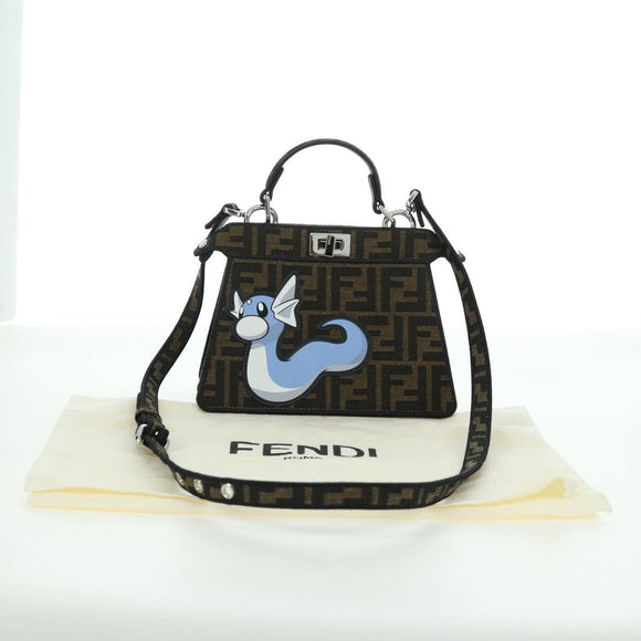 FENDI x FRGMT x POKÉMON Zucca Peek A Boo Dratini Bag 2way Blue Auth 166984SM