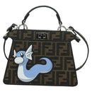 FENDI x FRGMT x POKÉMON Zucca Peek A Boo Dratini Bag 2way Blue Auth 166984SM-13