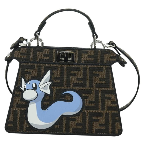 FENDI x FRGMT x POKÉMON Zucca Peek A Boo Dratini Bag 2way Blue Auth 166984SM