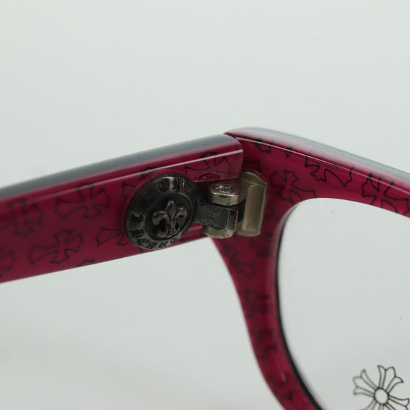 Chrome Hearts Glasses plastic Pink Black Auth 166985SM