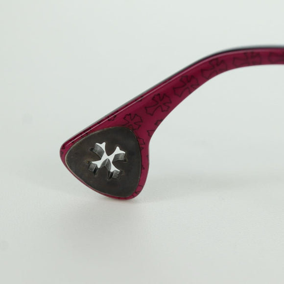 Chrome Hearts Glasses plastic Pink Black Auth 166985SM