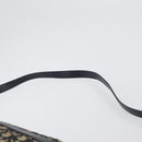Christian Dior Trotter Canvas Shoulder Bag Navy Gold Auth 166990-14