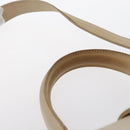 CELINE Hand Bag Leather 2way Beige Gold Auth 166991-8