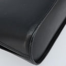 CELINE Hand Bag Leather Black Gold Auth 166992-13