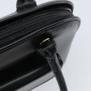 CELINE Hand Bag Leather Black Gold Auth 166992-15