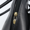 CELINE Hand Bag Leather Black Gold Auth 166992-17