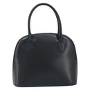CELINE Hand Bag Leather Black Gold Auth 166992-3