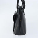 CELINE Hand Bag Leather Black Gold Auth 166992-5