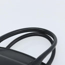 CELINE Hand Bag Leather Black Gold Auth 166992-8