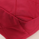 PRADA Schoudertas met Ketting Nylon Roze Goud Auth 166995A-16