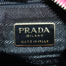 PRADA Schoudertas met Ketting Nylon Roze Goud Auth 166995A-20