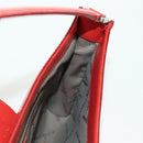 Salvatore Ferragamo Shoulder Bag Leather Red Silver Auth 166996A-19