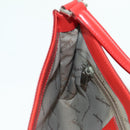 Salvatore Ferragamo Shoulder Bag Leather Red Silver Auth 166996A-20