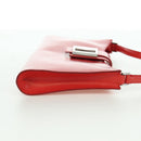 Salvatore Ferragamo Shoulder Bag Leather Red Silver Auth 166996A-6