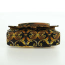 FENDI × VERSACE FENDACE Mamma Baguette Pouch Nylon Black Gold Tone Auth 166998SM-5