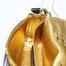 FENDI × VERSACE FENDACE Mamma Baguette Pouch Nylon Black Gold Tone Auth 166998SM-24