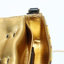 FENDI × VERSACE FENDACE Mamma Baguette Pouch Nylon Black Gold Tone Auth 166998SM-25