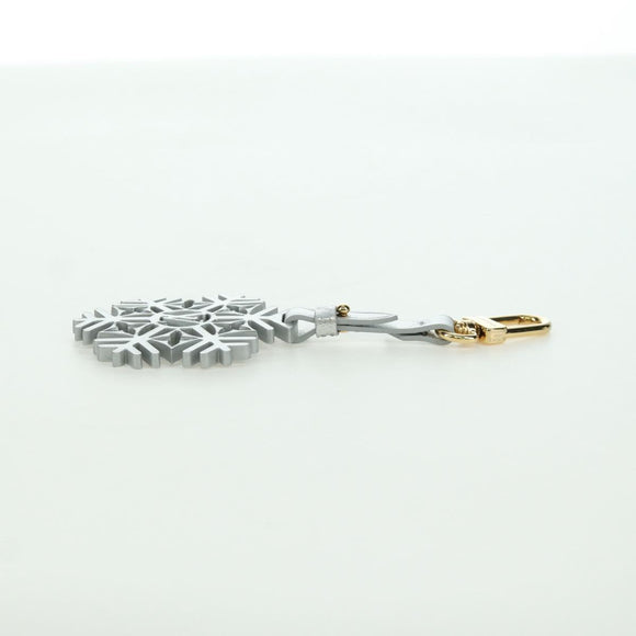 LOUIS VUITTON Snowflake Charm metal Silver M79293 LV Auth 167000SAM