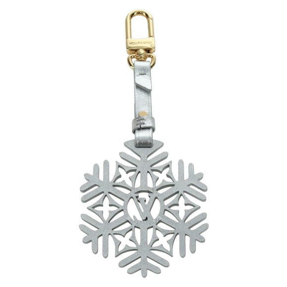 LOUIS VUITTON Snowflake Charm metal Silver M79293 LV Auth 167000SAM