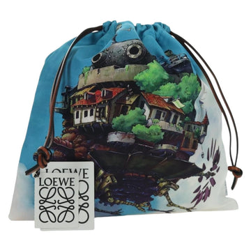 LOEWE × Studio Ghibli Howl's Moving Castle Pouch Canvas Multicolor Auth 167001SM