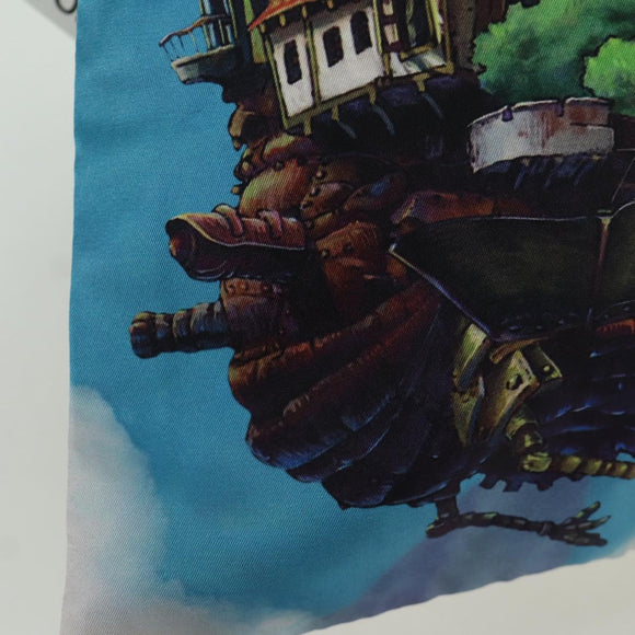 LOEWE × Studio Ghibli Howl's Moving Castle Pouch Canvas Multicolor Auth 167001SM