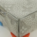 LOUIS VUITTON Monogram Taurillon Climbing Pouch Gray MP3383 LV Auth 167003SM-16