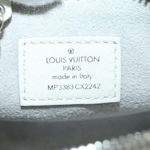 LOUIS VUITTON Monogram Taurillon Climbing Pouch Gray MP3383 LV Auth 167003SM