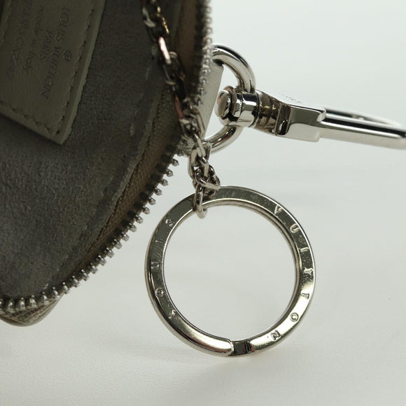 LOUIS VUITTON Monogram Taurillon Climbing Pouch Gray MP3383 LV Auth 167003SM