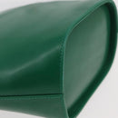 Salvatore Ferragamo Shoulder Bag Leather Green Gold Auth 167004A-10